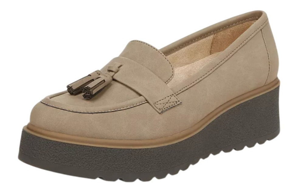 Soul Naturalizer Womens Josie Loafers Size 8M EU 38.5 Taupe Tan Slip-on NIB